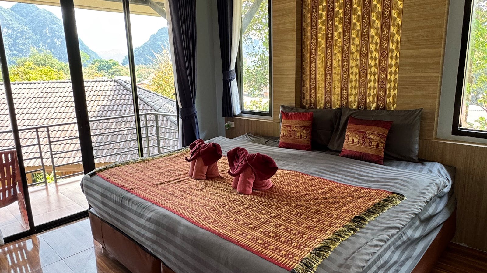 Guest room with calming natural view